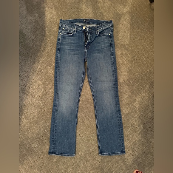 MOTHER Lil' Mid Rise Dazzler Ankle Jeans - Picture 1 of 4